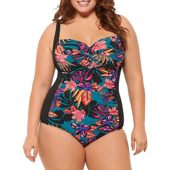 NWT Christina Bloom Tropics One Piece - Picture 1 of 8